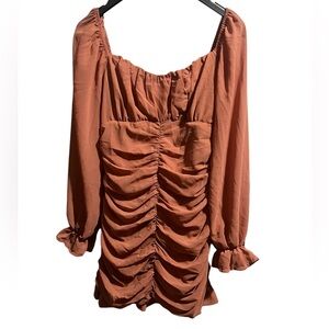 EUC Mauve Blush BJ Rouched Dress